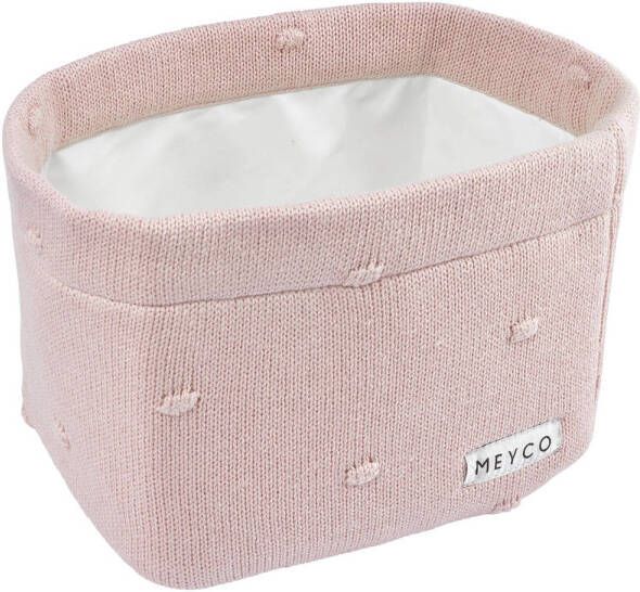 Meyco commode d Medium Mini Knots Soft Pink Accessoire Roze
