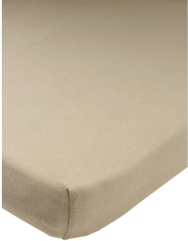 Meyco hoeslaken boxmatras 75x95 cm taupe Bruin | Hoeslaken van