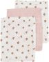 Meyco hydrofiel baby washandje Mini Panther set van 3 Soft Pink Hydrofiele washandjes Roze - Thumbnail 1