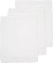 Meyco hydrofiele baby washandjes (set van 3) uni wit Hydrofiele washandjes - Thumbnail 1