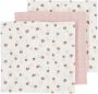 Meyco hydrofiele doek Mini Panther 70x70 cm set van 3 Soft Pink Hydrofiele luiers Roze - Thumbnail 1