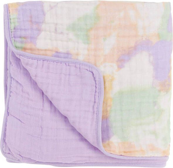 Meyco hydrofiele multidoek 120x120 cm tie-dye soft lilac