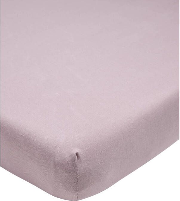 Meyco jersey hoeslaken boxmatras 75x95 cm lilac