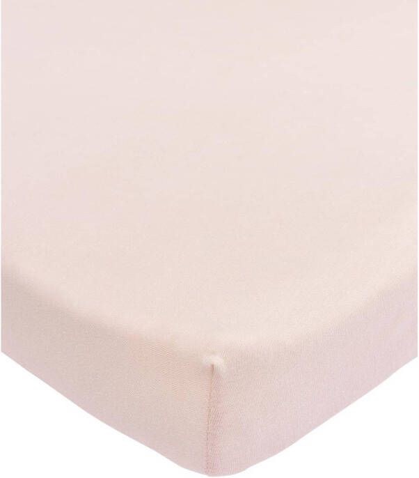 Meyco jersey hoeslaken boxmatras 75x95 cm Soft Pink Roze