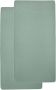 Meyco jersey hoeslaken peuterbed 70x140 150 set van 2 Groen Effen - Thumbnail 1