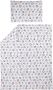 Meyco katoenen dekbedovertrek baby (100x135 cm) Wit Dierenprint - Thumbnail 1