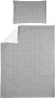 Meyco katoenen dekbedovertrek peuter (120x150 cm) Grijs Ruit - Thumbnail 1