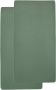 Meyco katoenen jersey baby hoeslaken wieg 40x80 90 cm set van 2 forest green Groen - Thumbnail 1