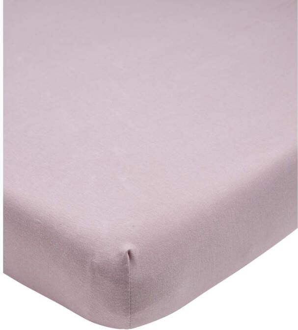 Meyco katoenen jersey hoeslaken ledikant 60x120 lilac