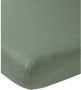 Meyco katoenen jersey hoeslaken wieg 50x90 cm forest green Groen - Thumbnail 1
