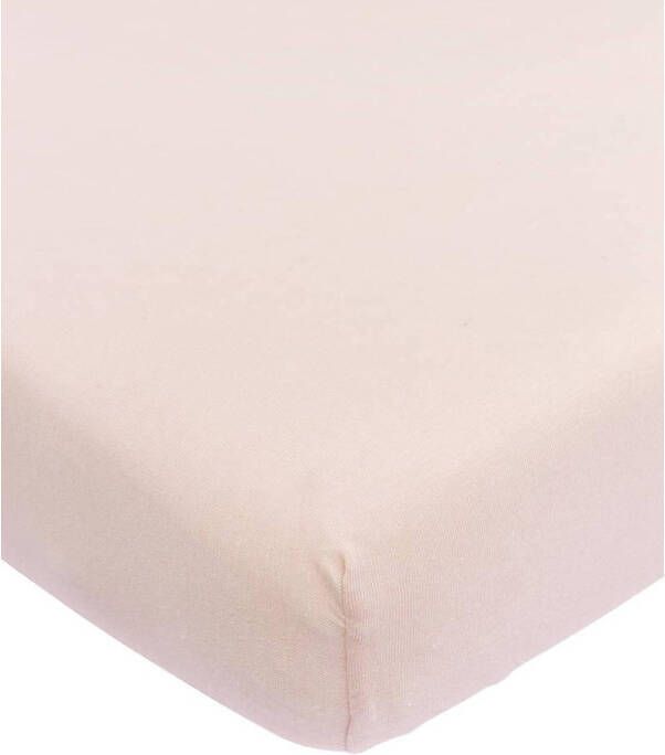 Meyco katoenen jersey juniorbed hoeslaken 70x140 150 cm Soft Pink Roze