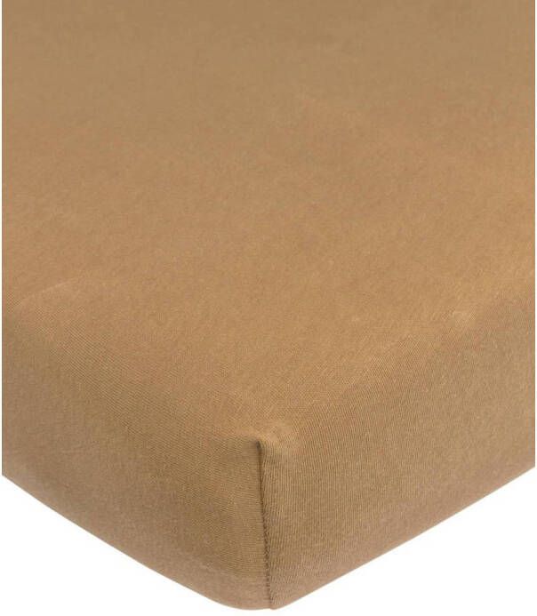 Meyco katoenen jersey juniorbed hoeslaken 70x140 150 cm Toffee Kinderhoeslaken Bruin