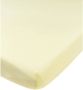 Meyco katoenen jersey wieg hoeslaken 40x80 90 cm soft yellow Geel Effen - Thumbnail 1
