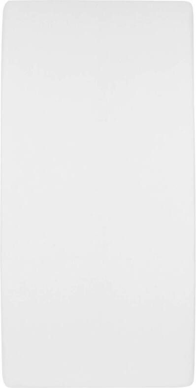 Meyco katoenen molton peuterhoeslakenbed 70x140 150 cm Wit