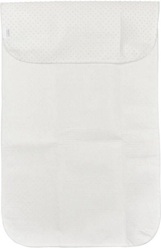 Meyco katoenen noppen matrasbeschermer 90x200 cm Kindermolton Wit