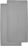 Meyco katoenen jersey hoeslaken peuterbed 70x140 150 cm set van 2 grijs Kinderhoeslaken - Thumbnail 1