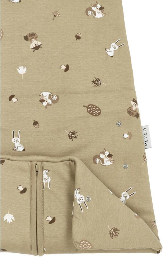 Meyco 4-seizoenen baby slaapzak Forest Animals sand Babyslaapzak Beige - Foto 3