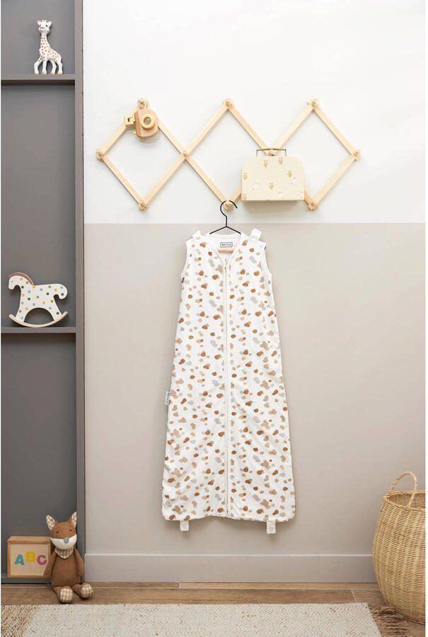 Meyco 4-seizoenen baby slaapzak Stains sand Babyslaapzak Beige Stip - Foto 2
