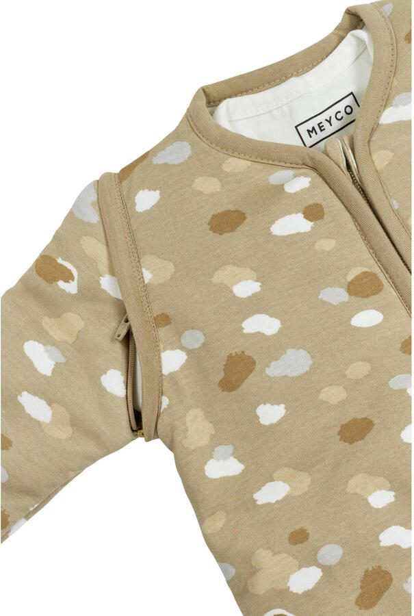 Meyco 4-seizoenen baby slaapzak Stains sand Babyslaapzak Beige Stip - Foto 3