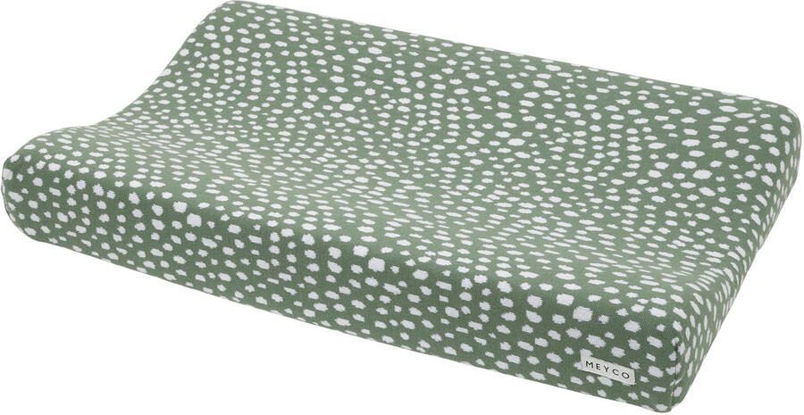 Meyco aankleedkussenhoes Cheetah forest green Groen