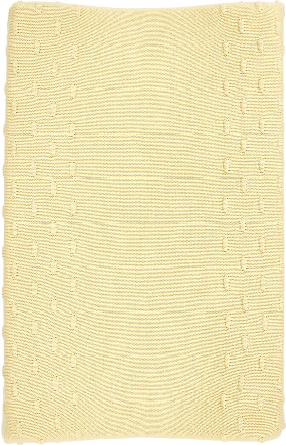 Meyco aankleedkussenhoes Knots Soft Yellow Geel Effen - Foto 3