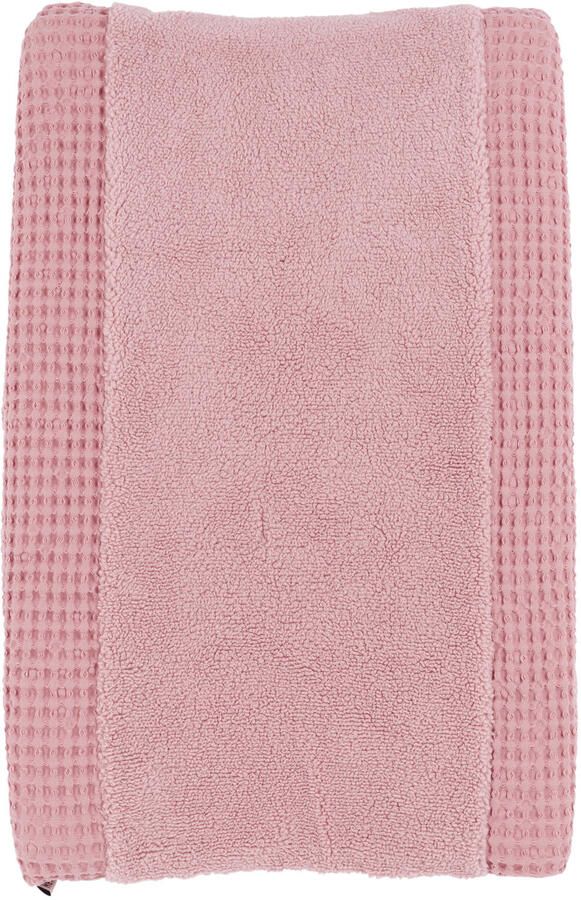 Meyco aankleedkussenhoes Wafel Teddy old pink Roze Effen - Foto 3