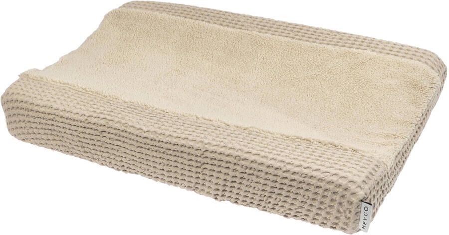 Meyco aankleedkussenhoes Wafel Teddy sand Beige Effen