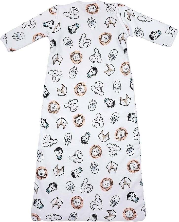 Meyco Animal baby slaapzak winter 90 cm Babyslaapzak Wit