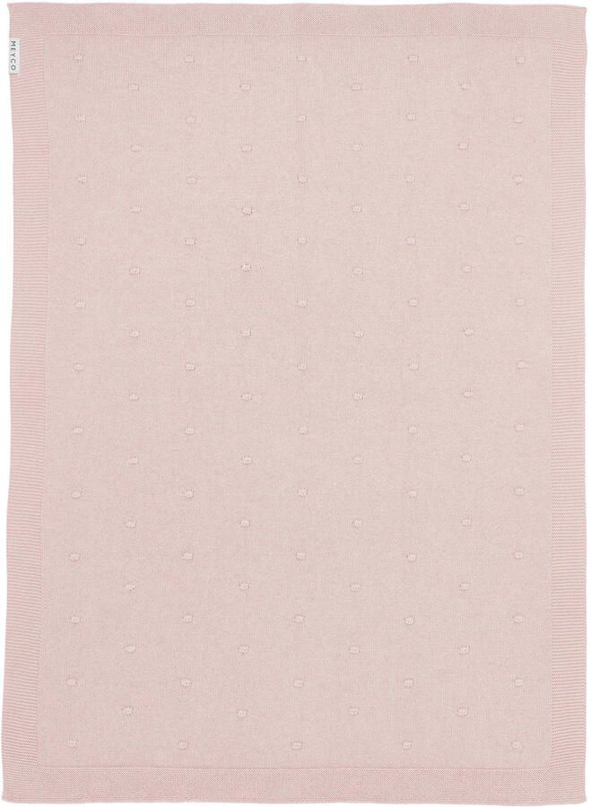 Meyco baby ledikantdeken Mini Knots 100x150 cm Soft Pink Babydeken Roze - Foto 2