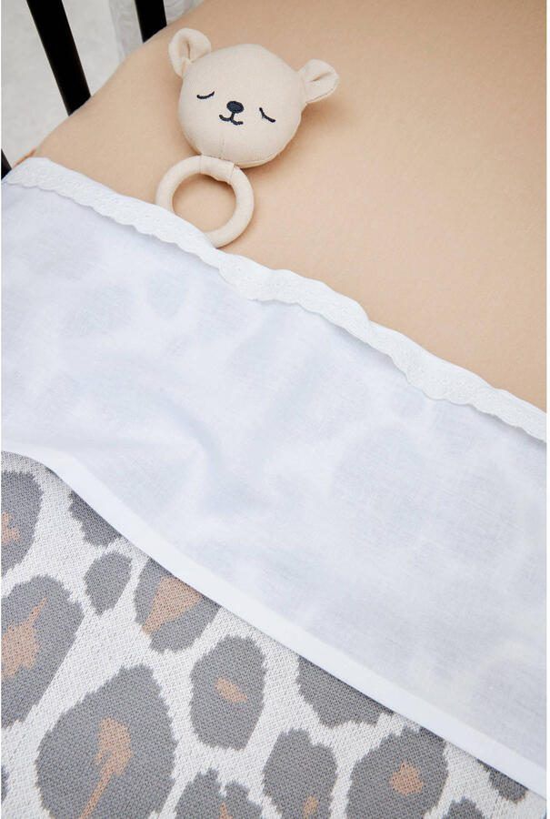 Meyco baby ledikantlaken Lace 100x150 White Babylaken Wit Effen - Foto 2