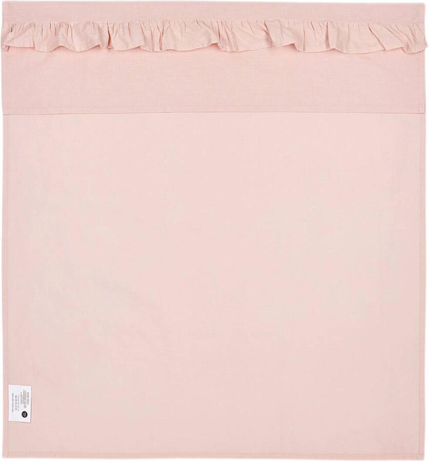 Meyco baby ledikantlaken Ruffle 100x150 Soft Pink Babylaken Roze Effen - Foto 2