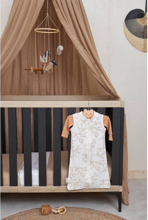 Meyco baby slaapzak Branches Sand Babyslaapzak Beige Blad 60 - Foto 2