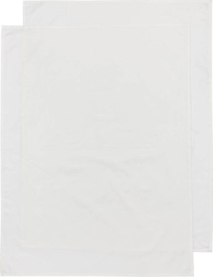 Meyco baby wieglaken 75x100 cm set van 2 Offwhite Babylaken Wit Effen