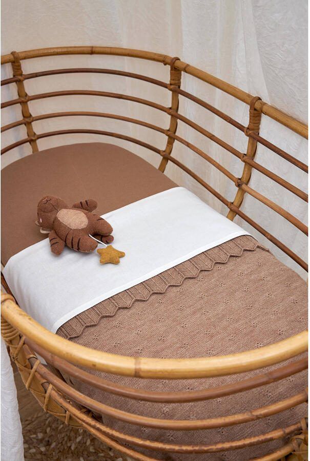 Meyco baby wieglaken 75x100 cm set van 2 Offwhite Babylaken Wit Effen - Foto 2