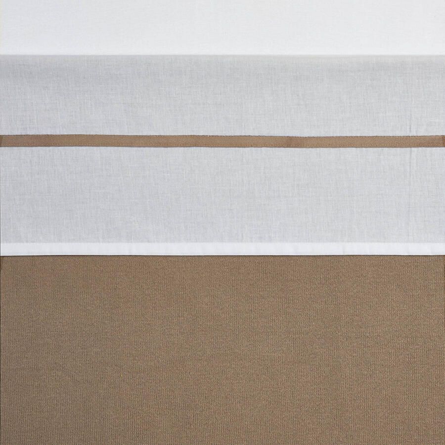 Meyco baby ledikantlaken Bies velvet 100x150 cm lichttaupe Babylaken Bruin