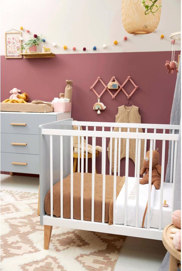 Meyco baby wieglaken 'Love you to the moon & back' toffee Babylaken Wit - Foto 3