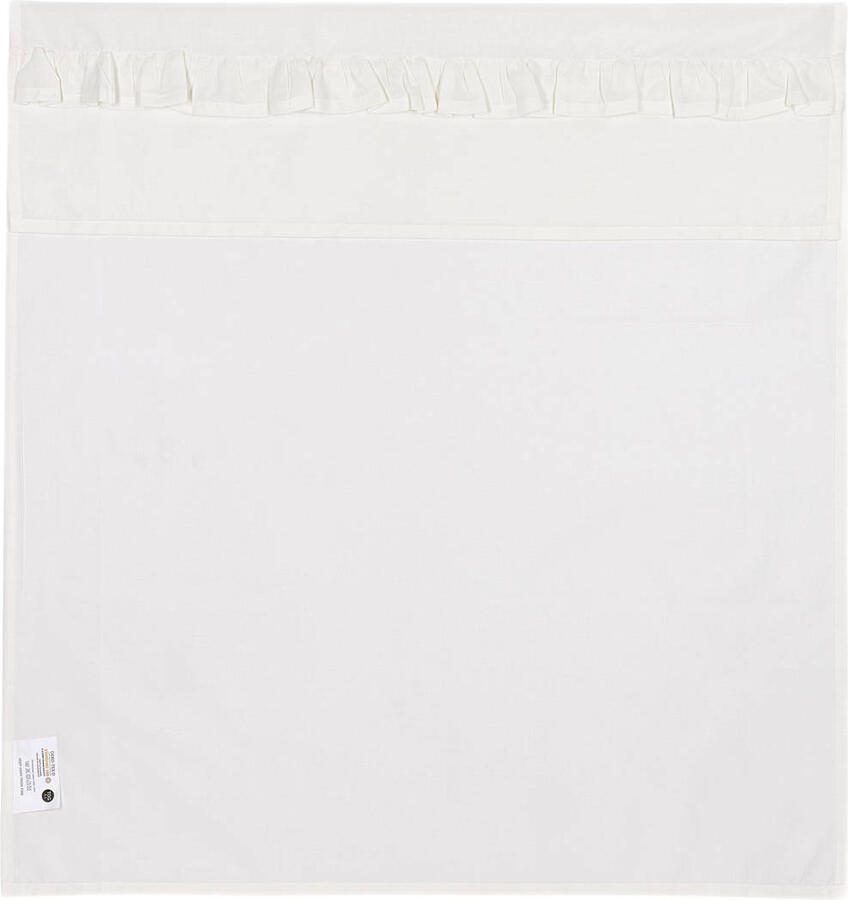Meyco baby wieglaken Ruffle 75x100 Offwhite Babylaken Wit Effen - Foto 2