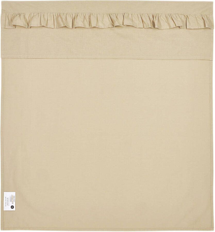 Meyco baby ledikantlaken Ruffle 100x150 Sand Babylaken Beige Effen - Foto 2