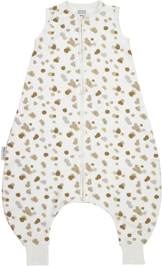 Meyco baby zomer slaapoverall jumper Stains sand Babyslaapzak Beige All over print 104