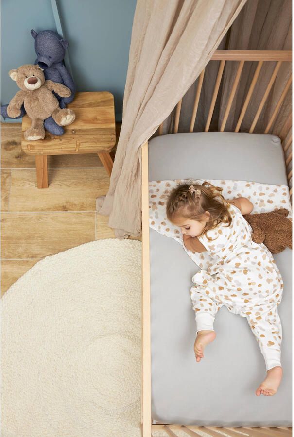Meyco baby zomer slaapoverall jumper Stains sand Babyslaapzak Beige All over print 104 - Foto 2
