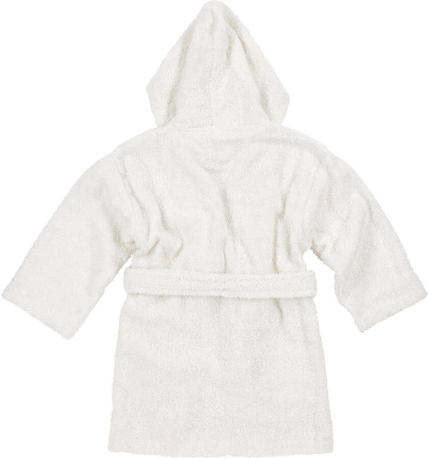 Meyco basic badstof badjas offwhite Ecru Katoen Capuchon 98 104 - Foto 2