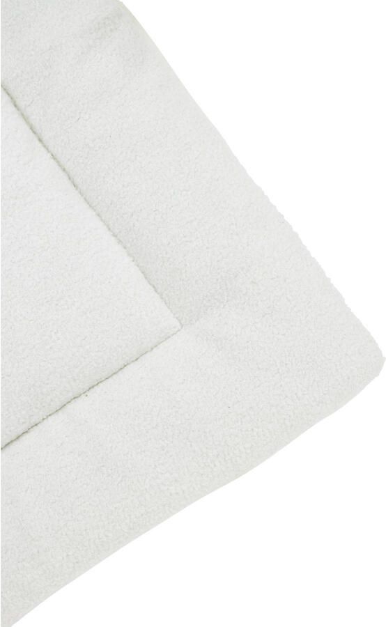 Meyco boxkleed Bouclé Uni 80x100 cm Offwhite Wit | Boxkleed van - Foto 3