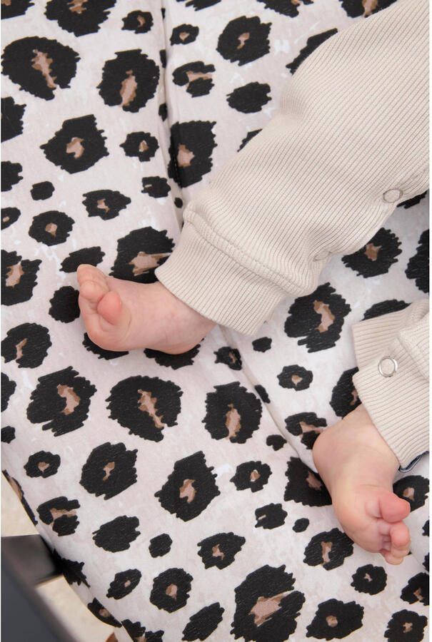 Meyco boxkleed Leopard Sand Melange Multi | Boxkleed van - Foto 2