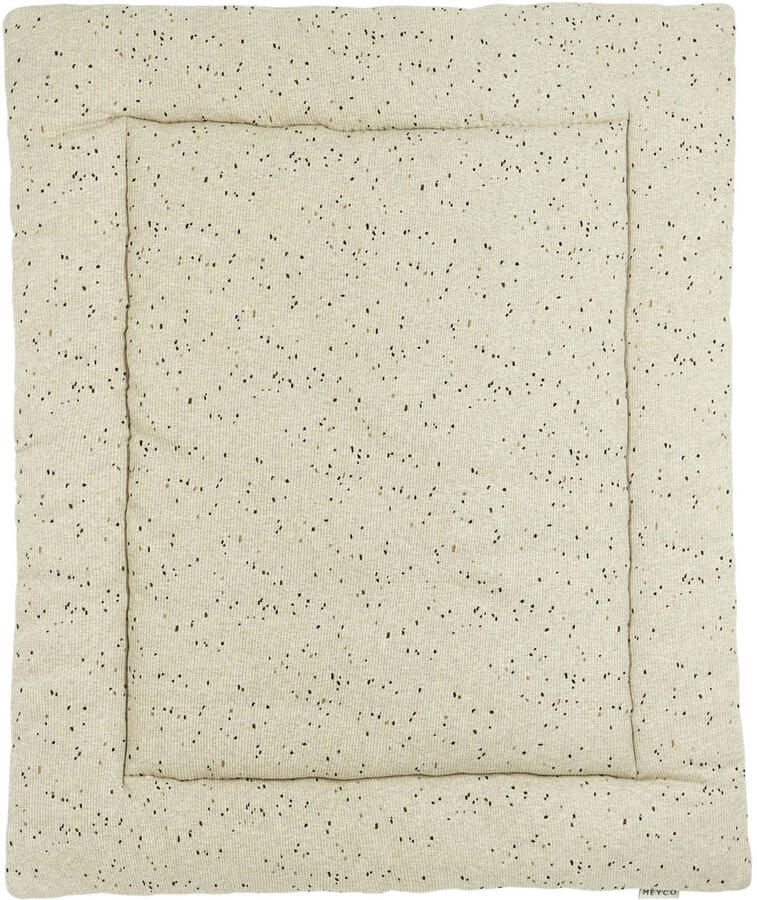 Meyco boxkleed Rib Mini Spot sand melange Beige | Boxkleed van