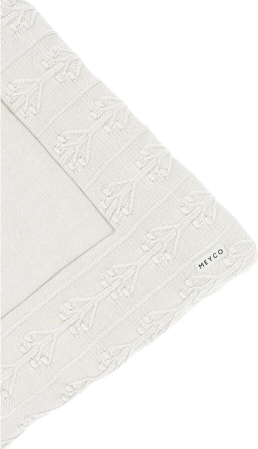 Meyco boxkleed Ro tic flower 77x97 cm off white Ecru - Foto 3