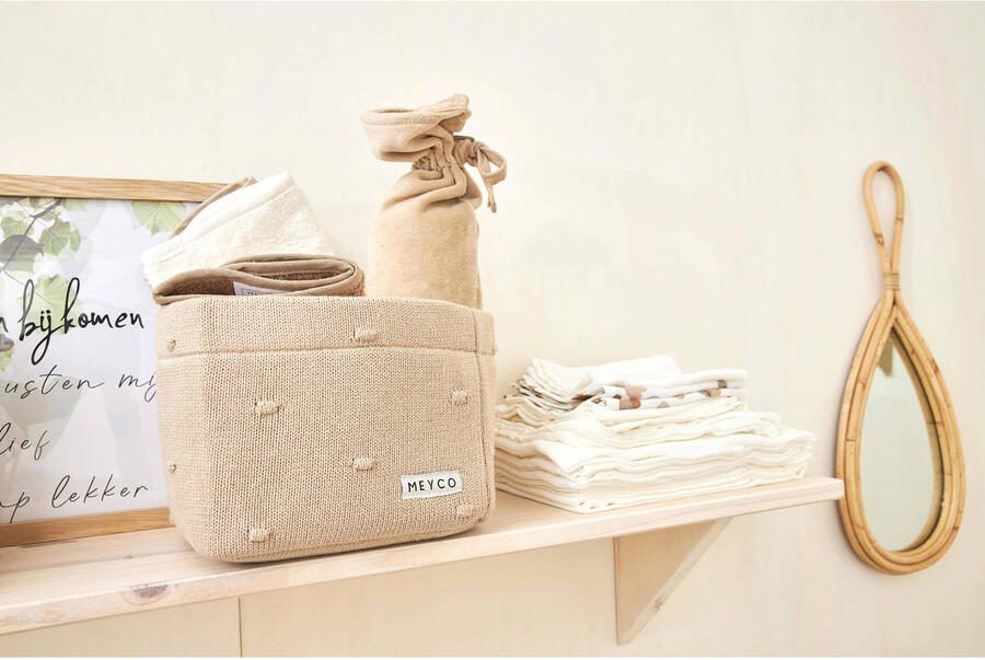 Meyco commode d Small Mini Knots Sand Accessoire Bruin - Foto 3
