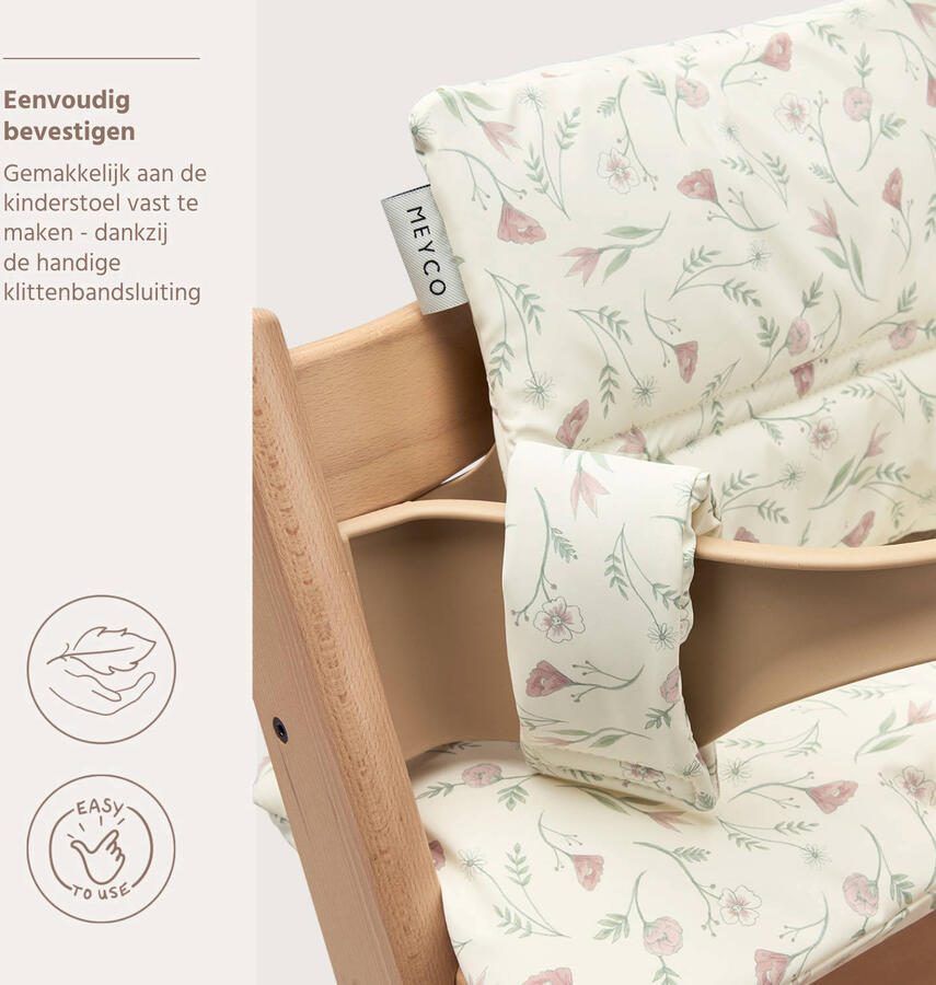Meyco Flower Stoelverkleiner Meegroei Multicolour - Foto 2