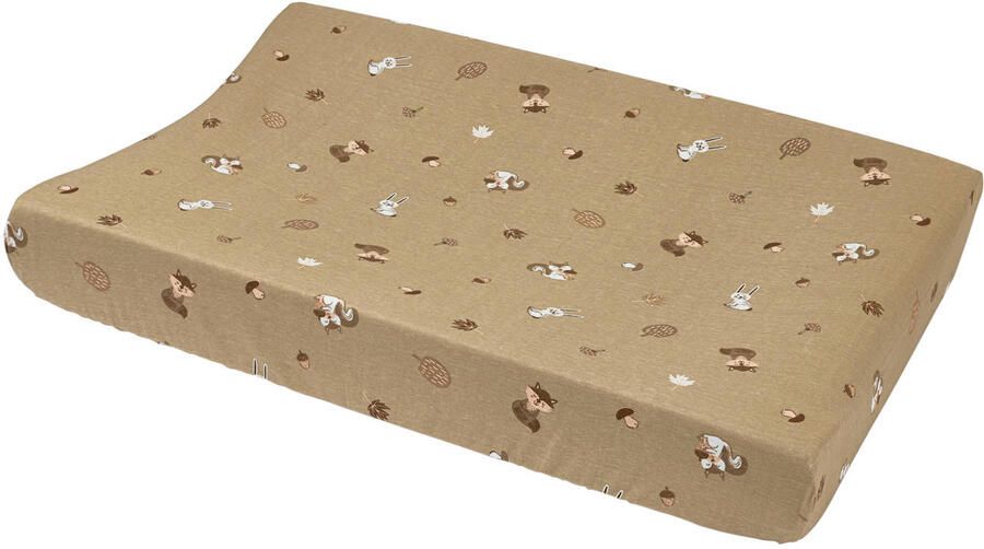 Meyco Forest Animals aankleedkussenhoes sand 50x70cm