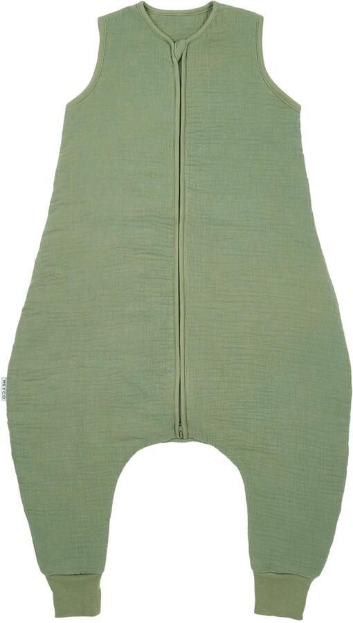 Meyco gevoerde slaapoverall jumper groen