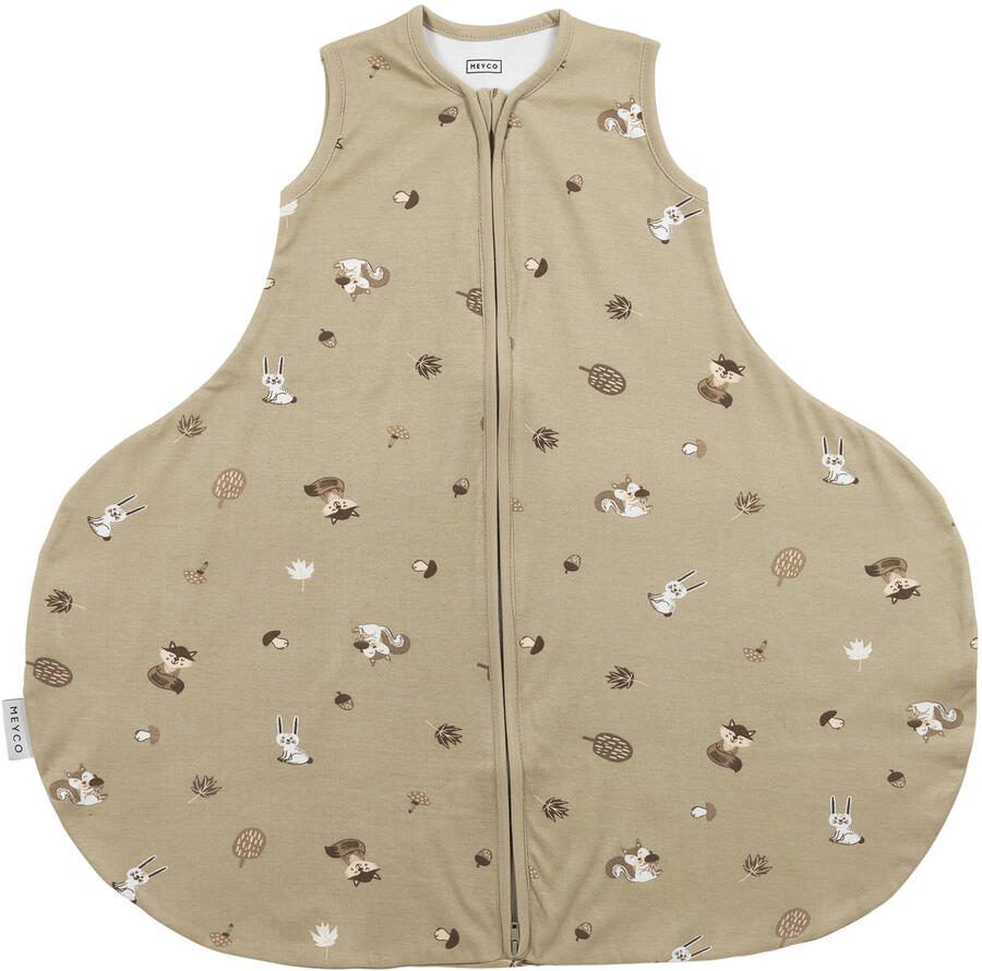 Meyco heupdysplasie slaapzak Forest Animals Sand 70cm